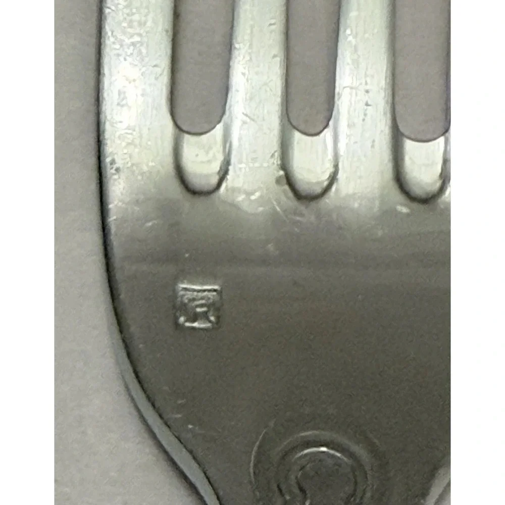 Fortessa Medici Stainless Flatware Dinner Forks 18/10 Fluted Scroll 8